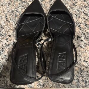 Zara Women's Black Strappy Heels